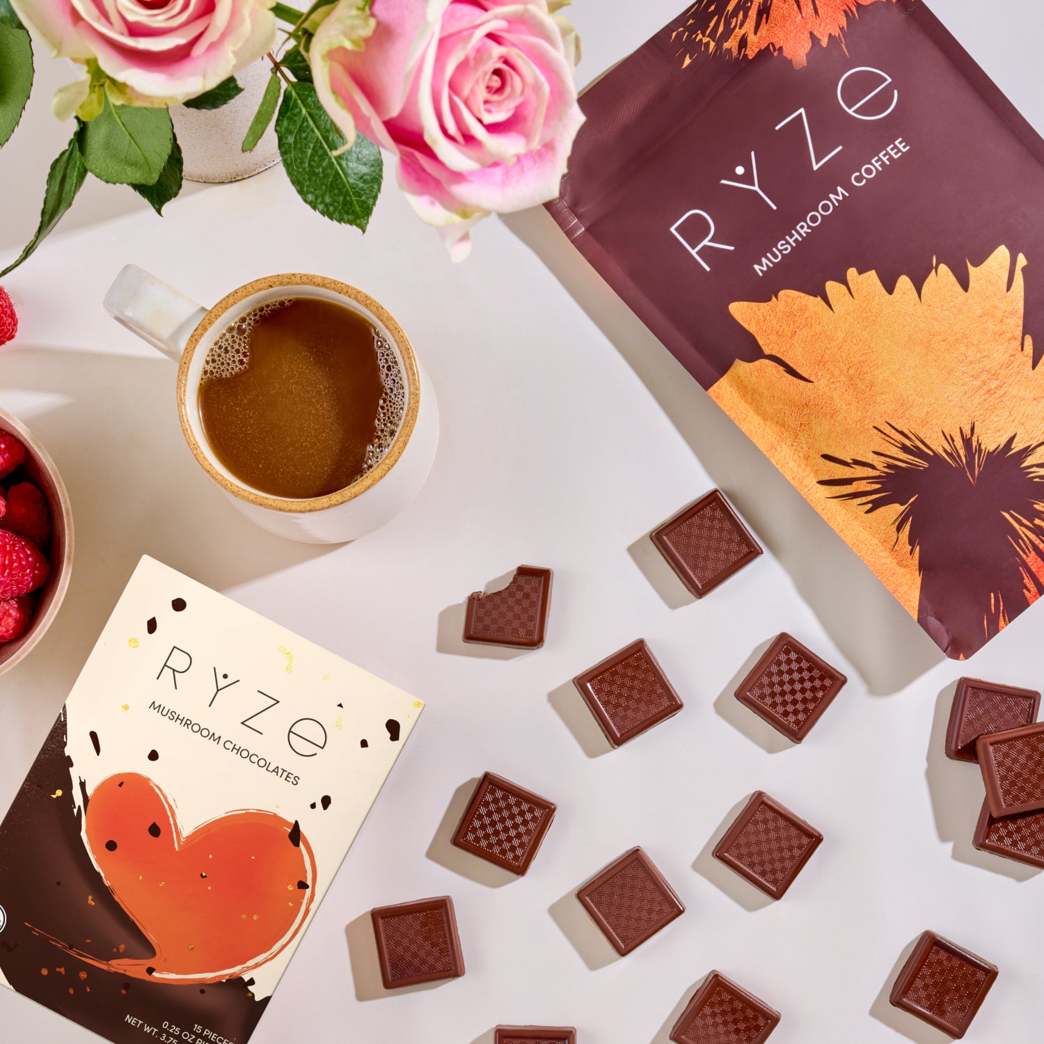 Forme d'énergie revitalisé (café + chocolats)