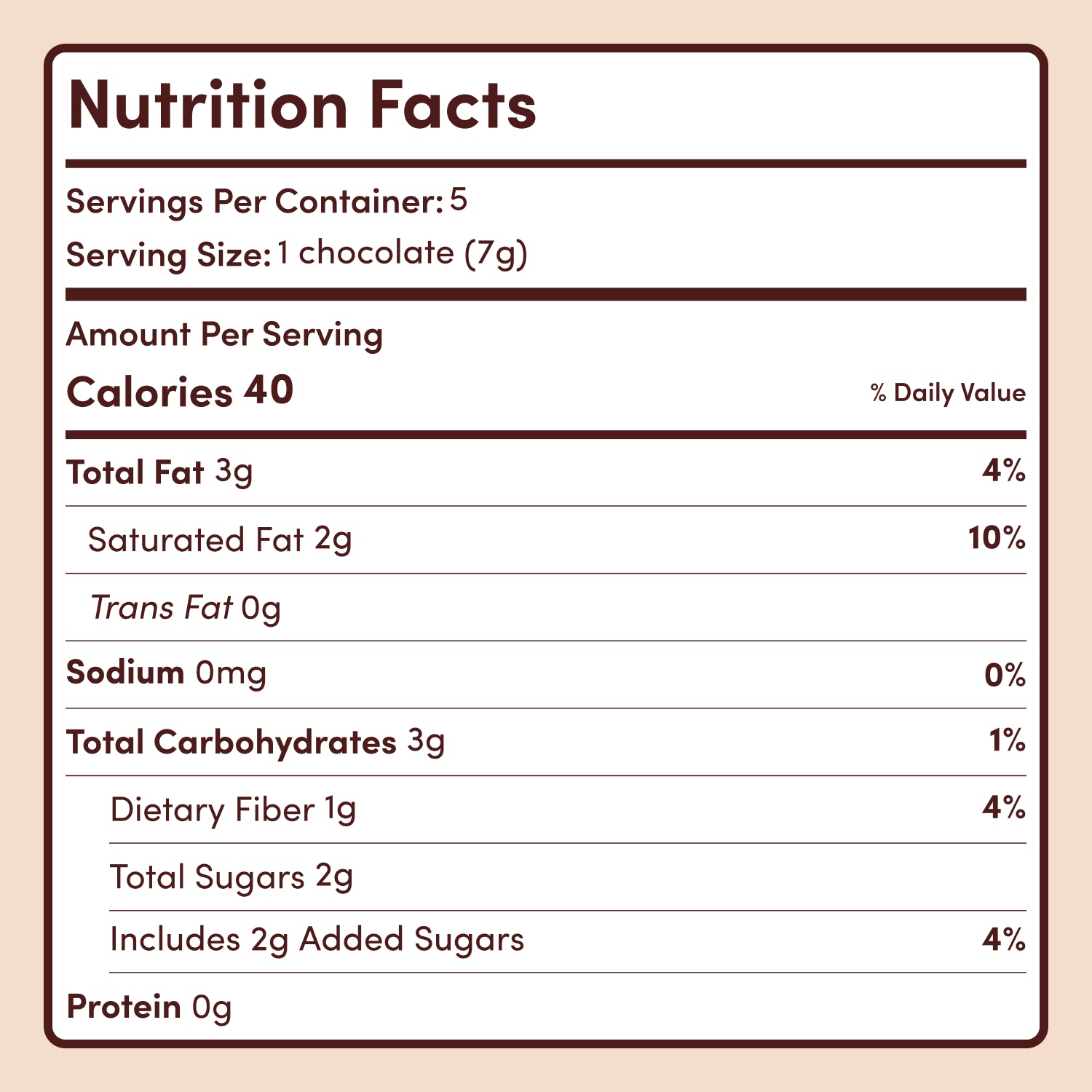 Chocolates de champignons (15 pièces)