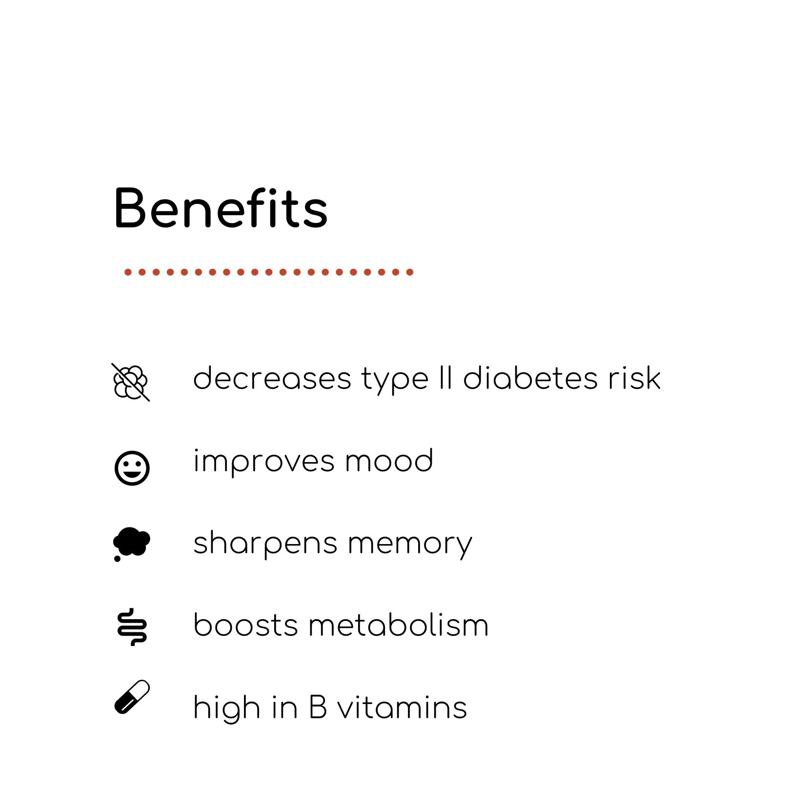 infographic list of benefits