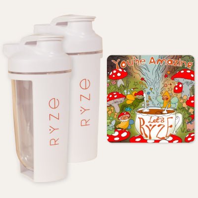 2 Shaker Bottles + FREE Gifts - RYZE2 Shaker Bottles + FREE GiftsRYZE