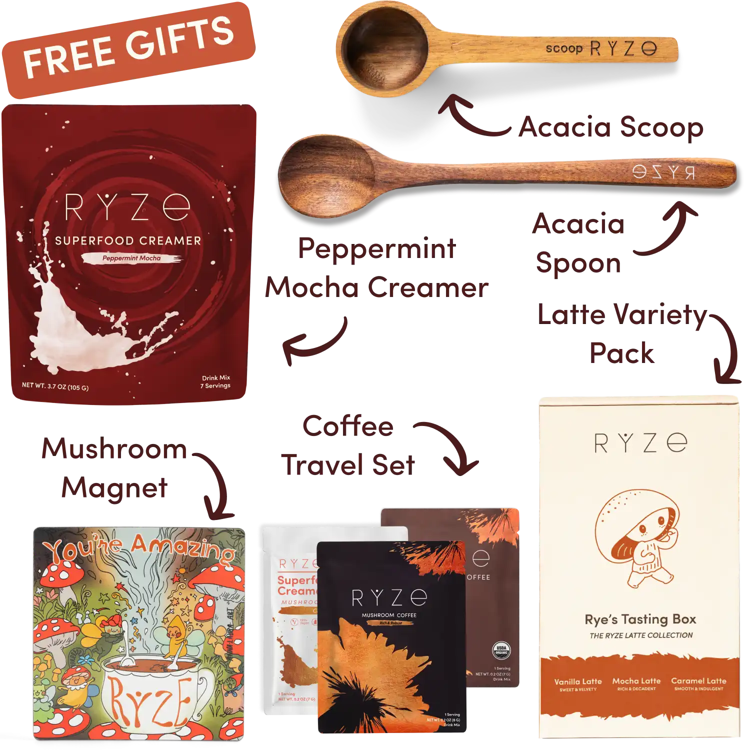 <tc>Kit de démarrage café aux champignons RYZE (60 portions)</tc>