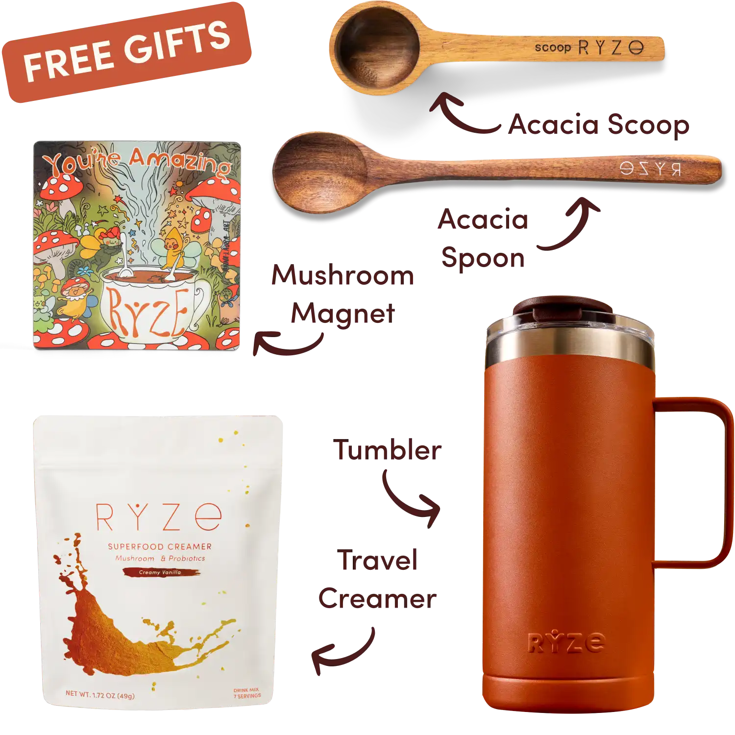 <tc>Kit de démarrage café aux champignons RYZE (60 portions)</tc>