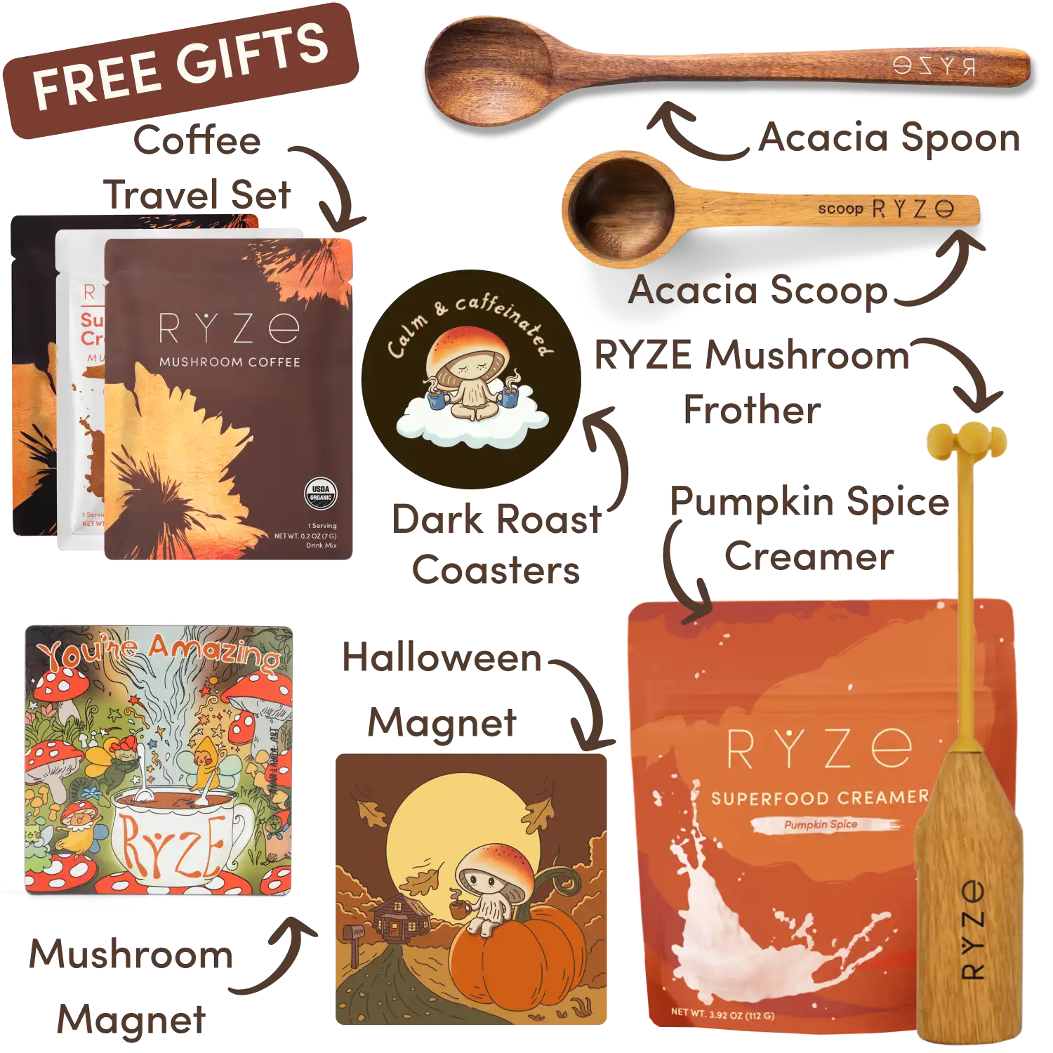 Mushroom Coffee Dark Roast Starter Kit (60 servings)