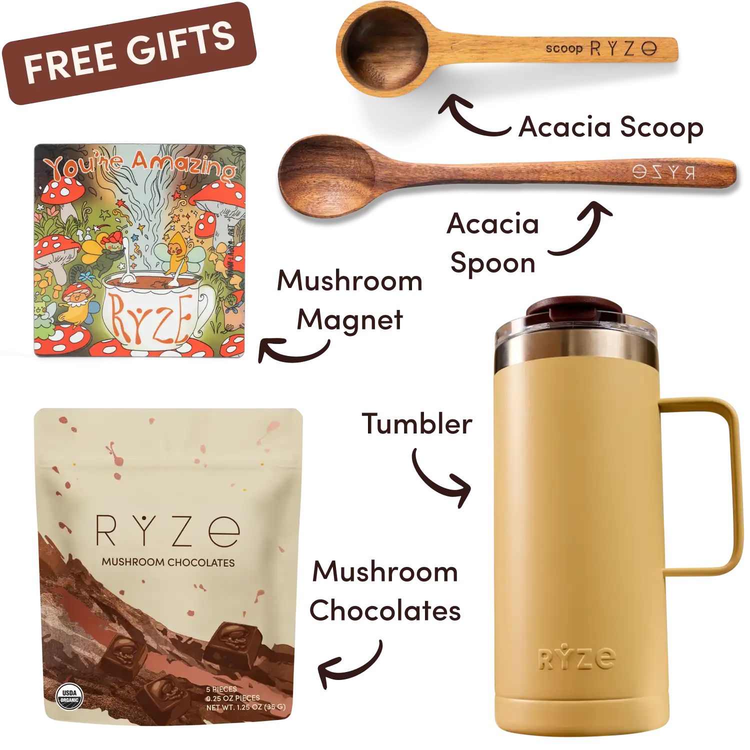 Mushroom Coffee Dark Roast Starter Kit (60 servings)