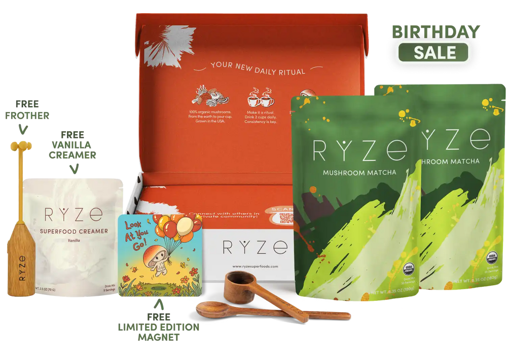 Mushroom Matcha Starter Kit (60 Servings)