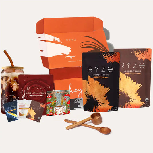 <tc>Kit de démarrage café aux champignons RYZE (60 portions)</tc>