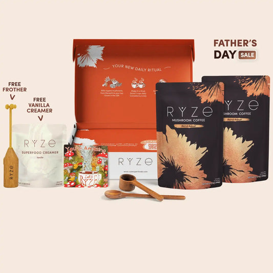 <tc>Kit de démarrage café aux champignons RYZE (60 portions)</tc>