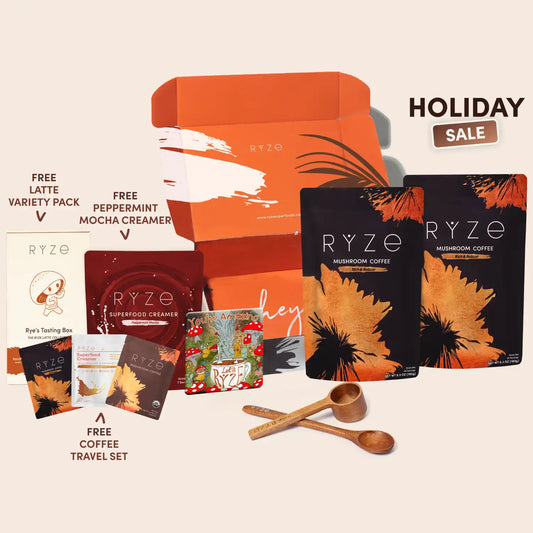 <tc>Kit de démarrage café aux champignons RYZE (60 portions)</tc>