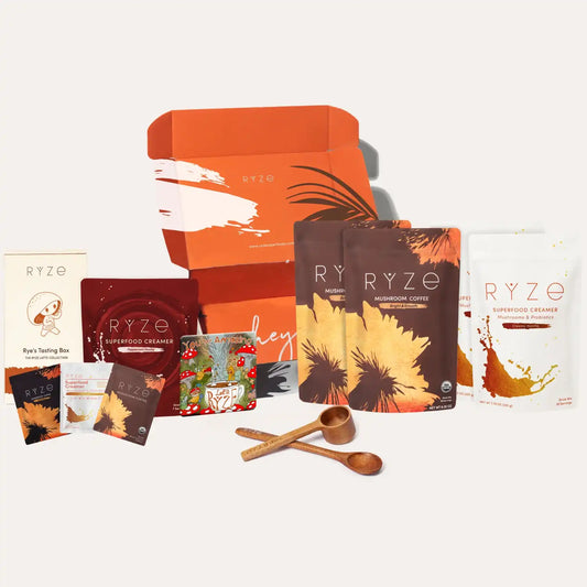 <tc>Ensemble cadeau RYZE Lovers (deux sacs cafés + deux sacs crèmes)</tc>