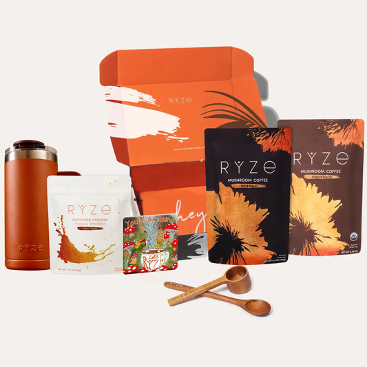 <tc>Kit de démarrage café aux champignons RYZE (60 portions)</tc>