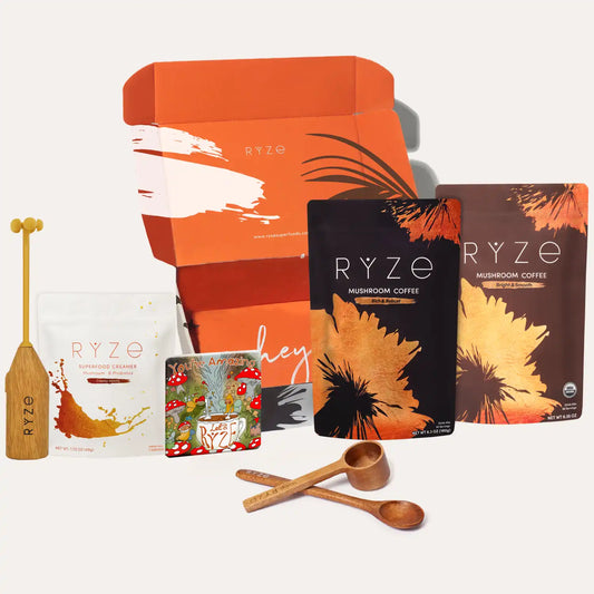 <tc>Kit de démarrage café aux champignons RYZE (60 portions)</tc>