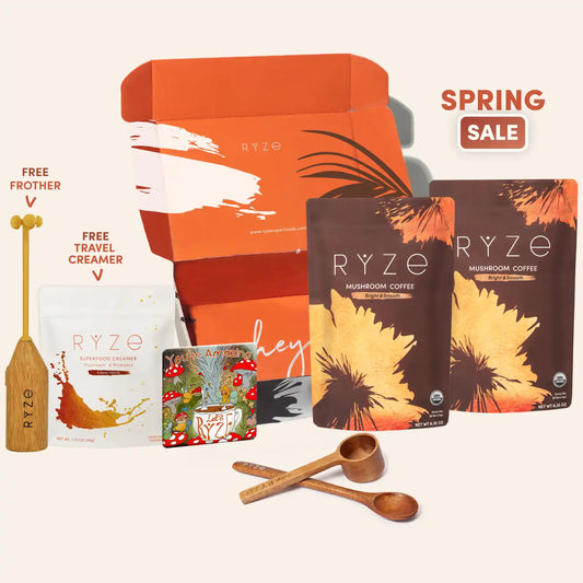 <tc>Kit de démarrage café aux champignons RYZE (60 portions)</tc>