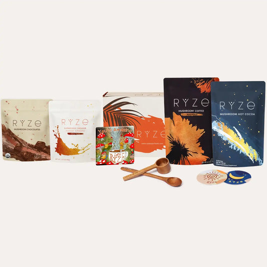 <tc>Kit de démarrage café aux champignons RYZE (60 portions)</tc>