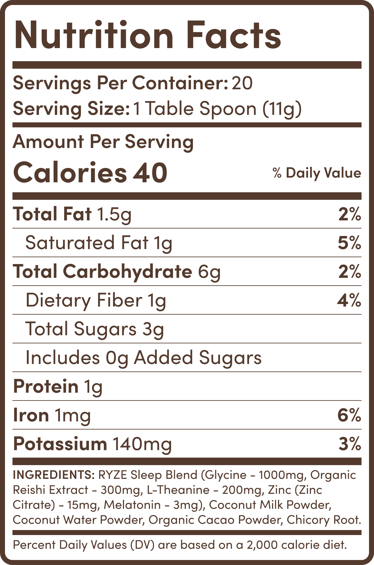 Nutrition Info 1