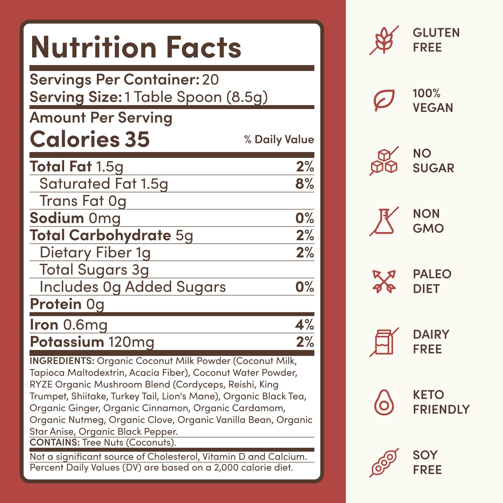 Mushroom Chai (20 Servings)