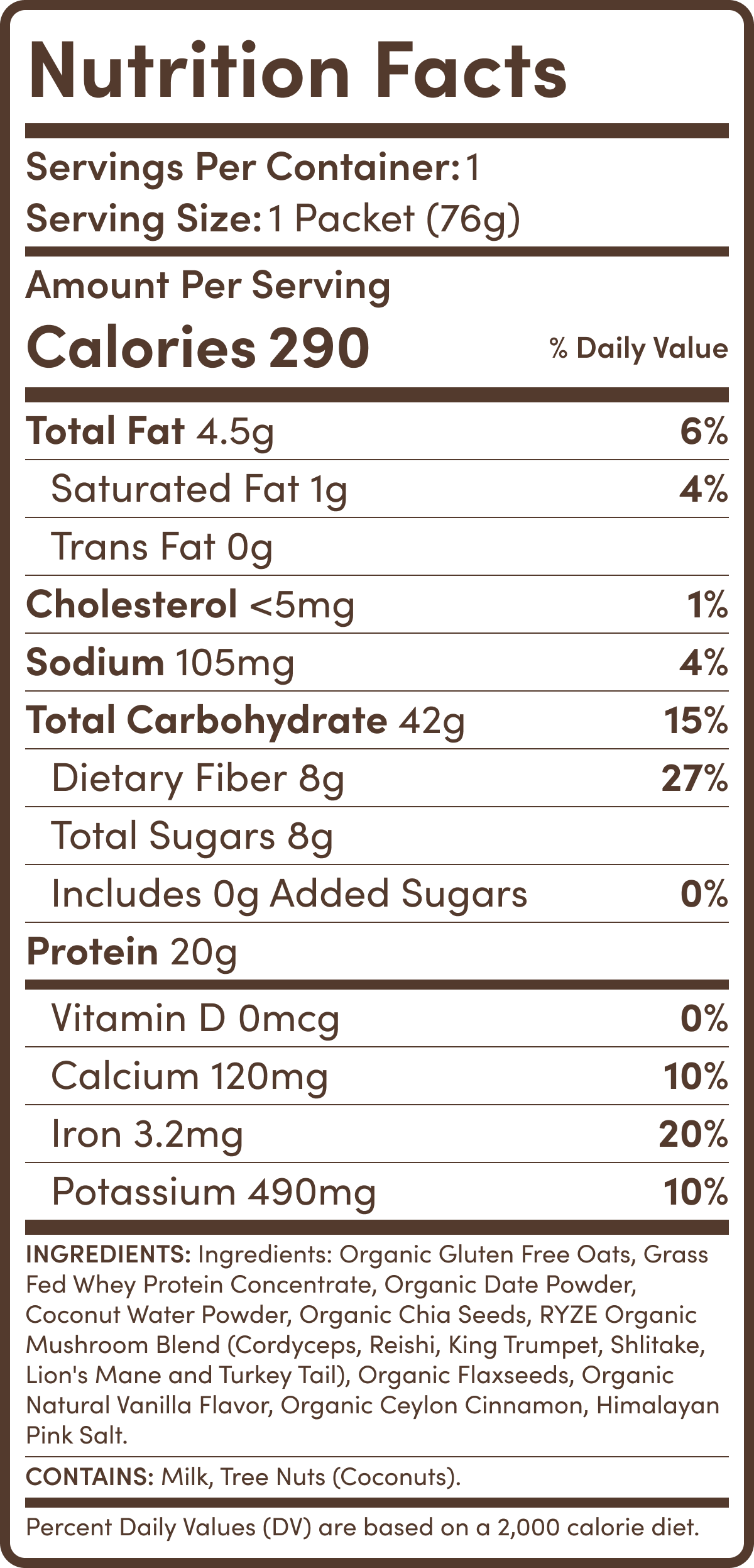 Nutrition Info 1