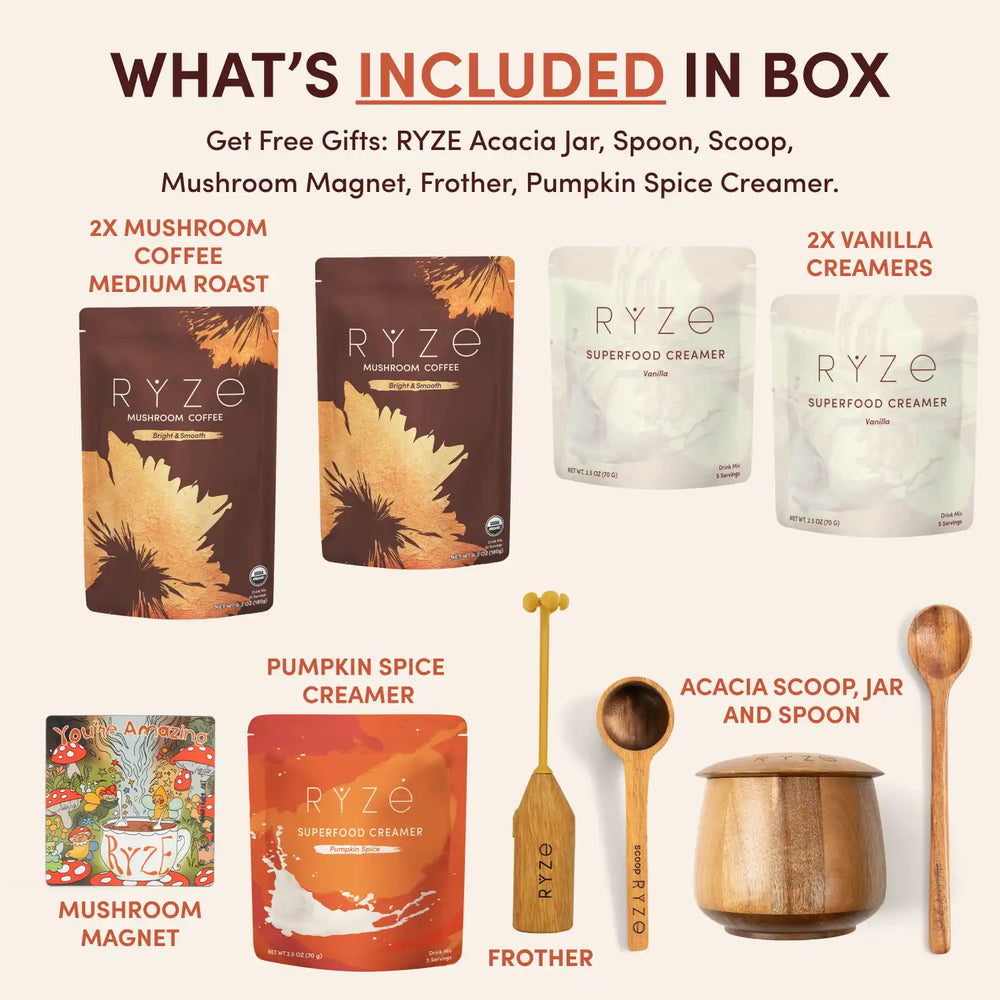 Mushroom Coffee: 90 Servings – RYZE
