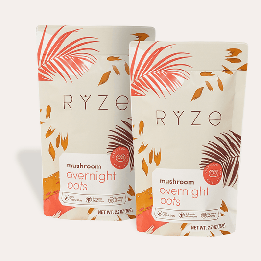 Mushroom Overnight Oats Pack (28 Servings) - RYZEMushroom Overnight Oats Pack (28 Servings)RYZE