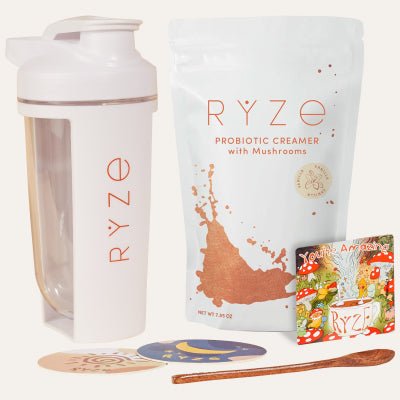 Shaker Bottle + Probiotic Creamer + Free Gifts - RYZEShaker Bottle + Probiotic Creamer + Free GiftsRYZE