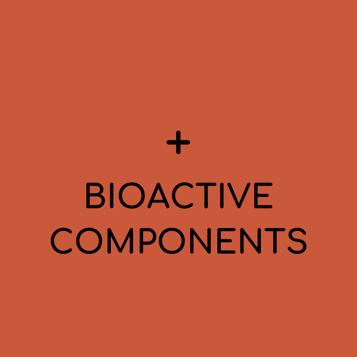 solid background with plus sign and "bioactive compounds"