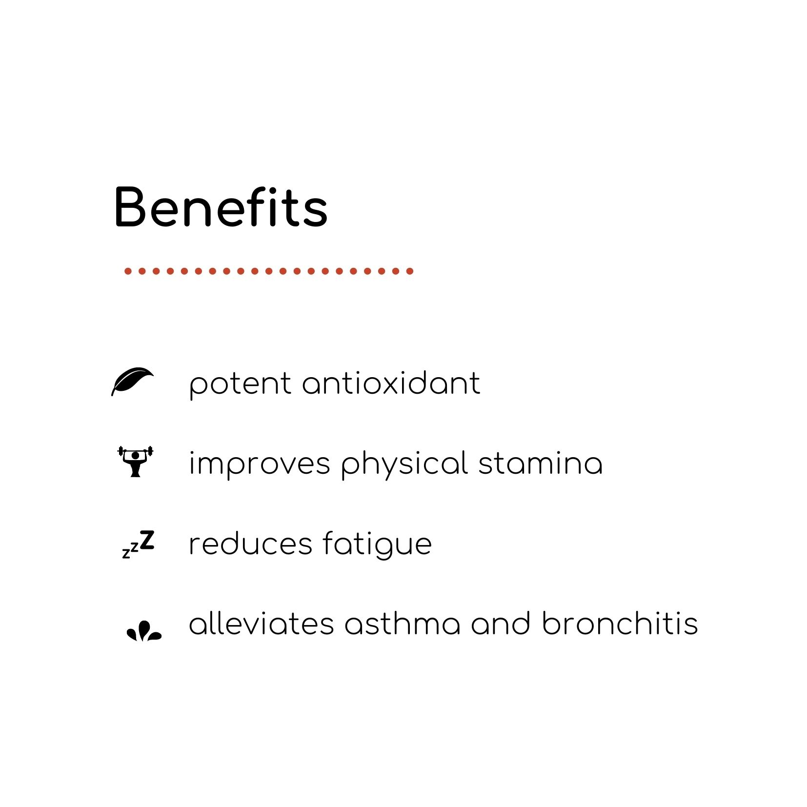 infographic list of benefits